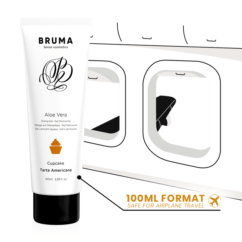 BRUMA – GEL GLISSANT À LALOE VERA SAVEUR CUPCAKE 100 ML