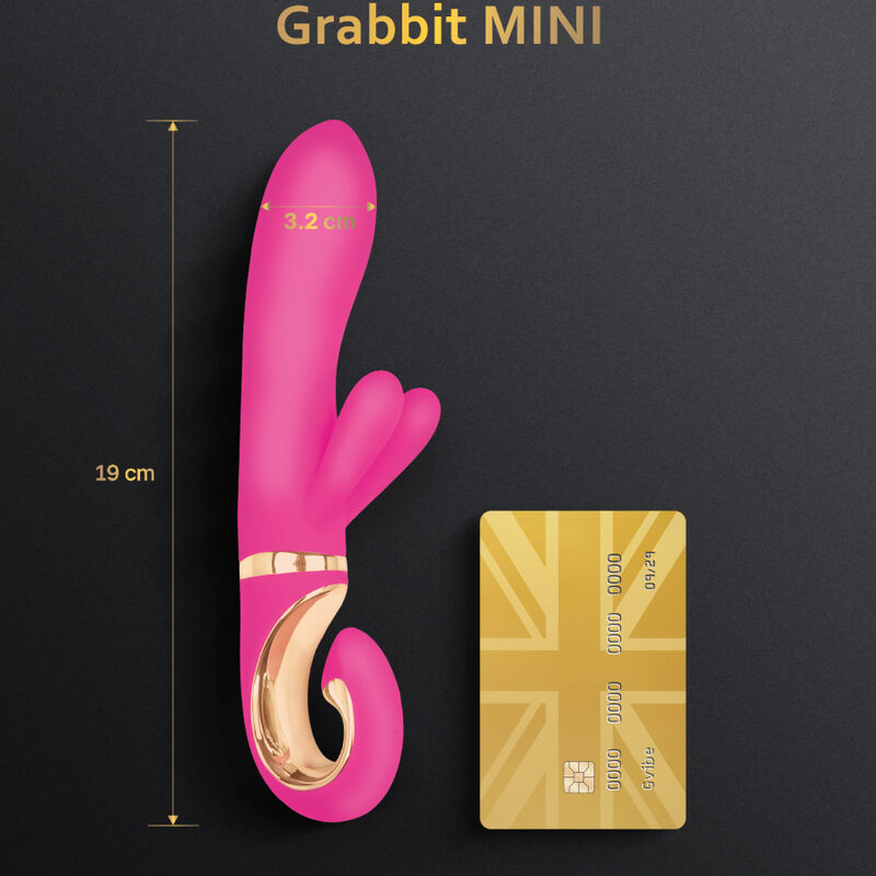 G-VIBE – VIBRATEUR GRABBIT MINI ROSE EN SILICONE