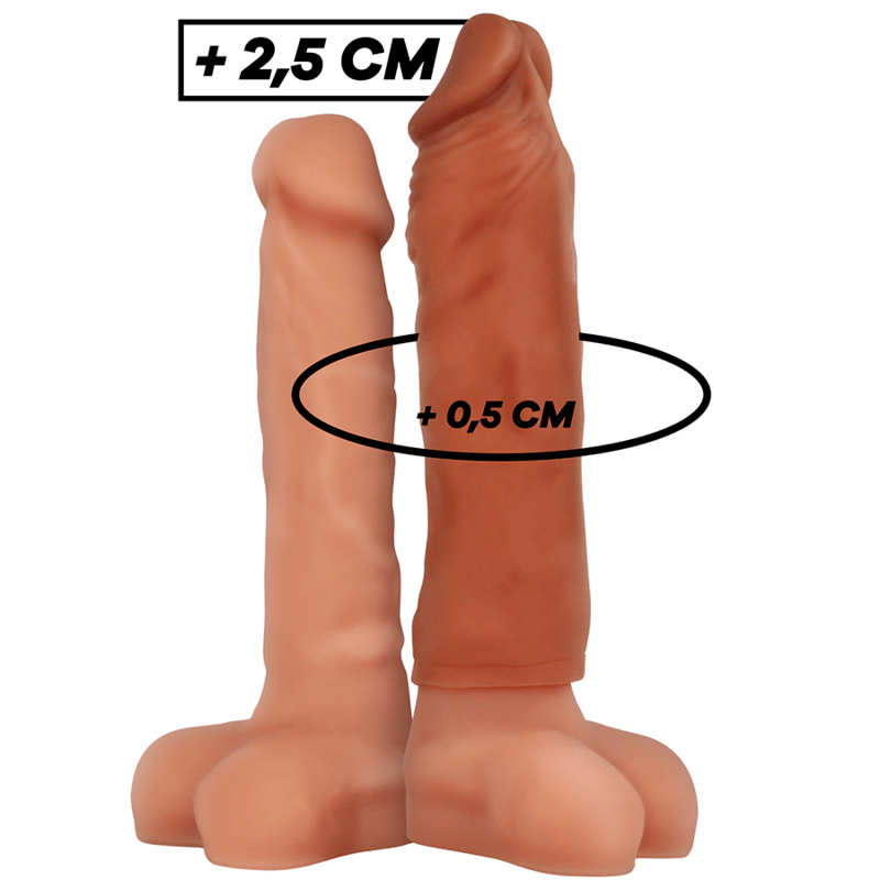 VIRILXL – EXTENSION DE PÉNIS MARRON EN SILICONE LIQUIDE V5