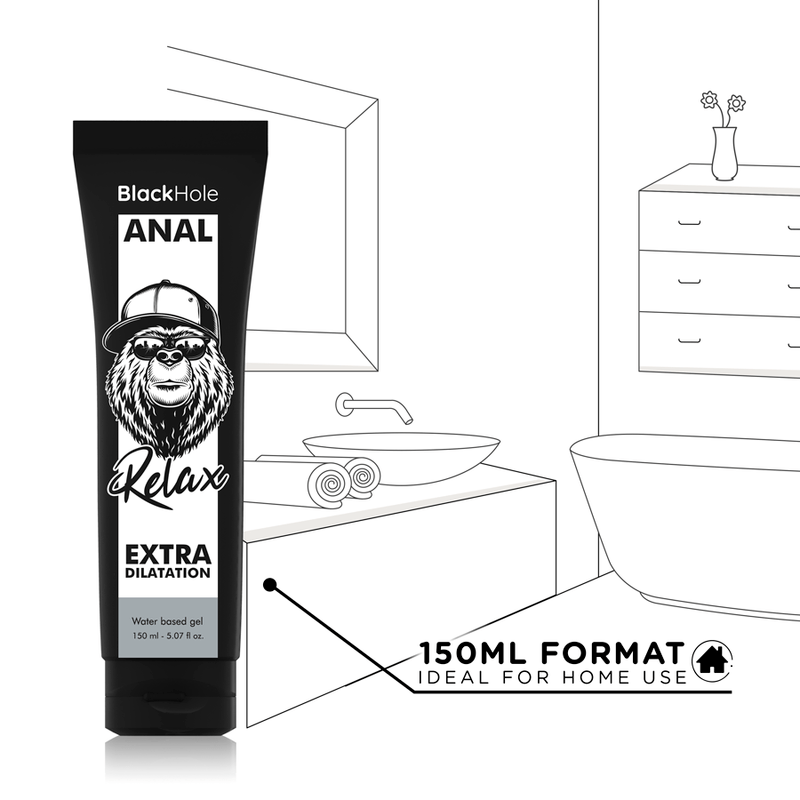 BLACK HOLE – GEL À BASE DEAU DILATATION ANALE 150 ML