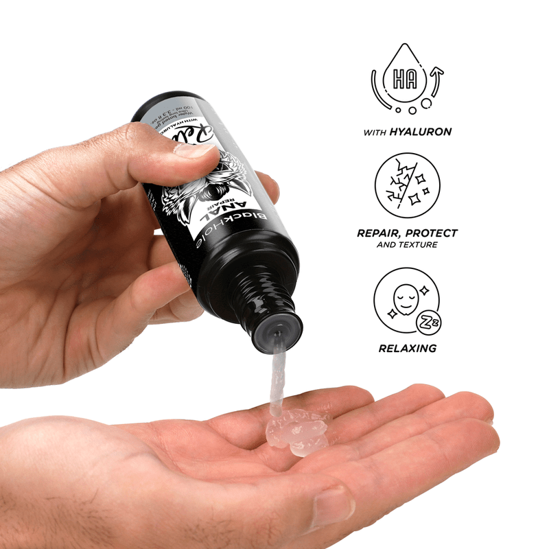 BLACK HOLE – RÉPARATION ANALE RELAX À BASE DEAU AVEC HYALURON 100 ML