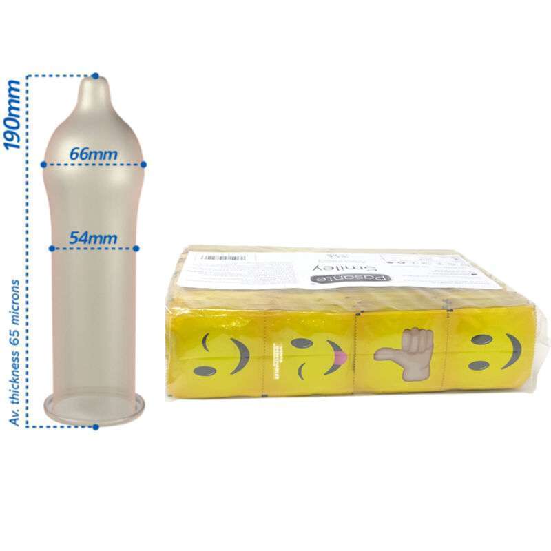 PASANTE – PRÉSERVATIFS SMILEY SAC 144 UNITÉS