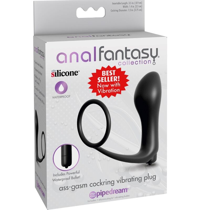 ANAL FANTASY ELITE COLLECTION – PLUG VIBRATEUR ASS-GASM COCKRING