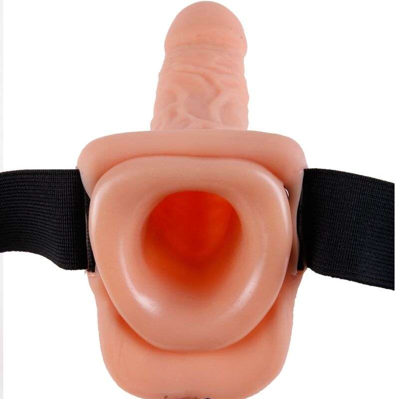 FETISH FANTASY SERIES – HARNAIS RÉGLABLE TÉLÉCOMMANDE PÉNIS RÉALISTE AVEC TESTICULES 23 CM