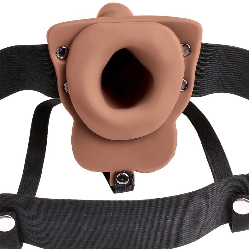 FETISH FANTASY SERIES – HARNAIS RÉGLABLE PÉNIS RÉALISTE AVEC TESTICULES RECHARGEABLES ET VIBRATEUR 15 CM