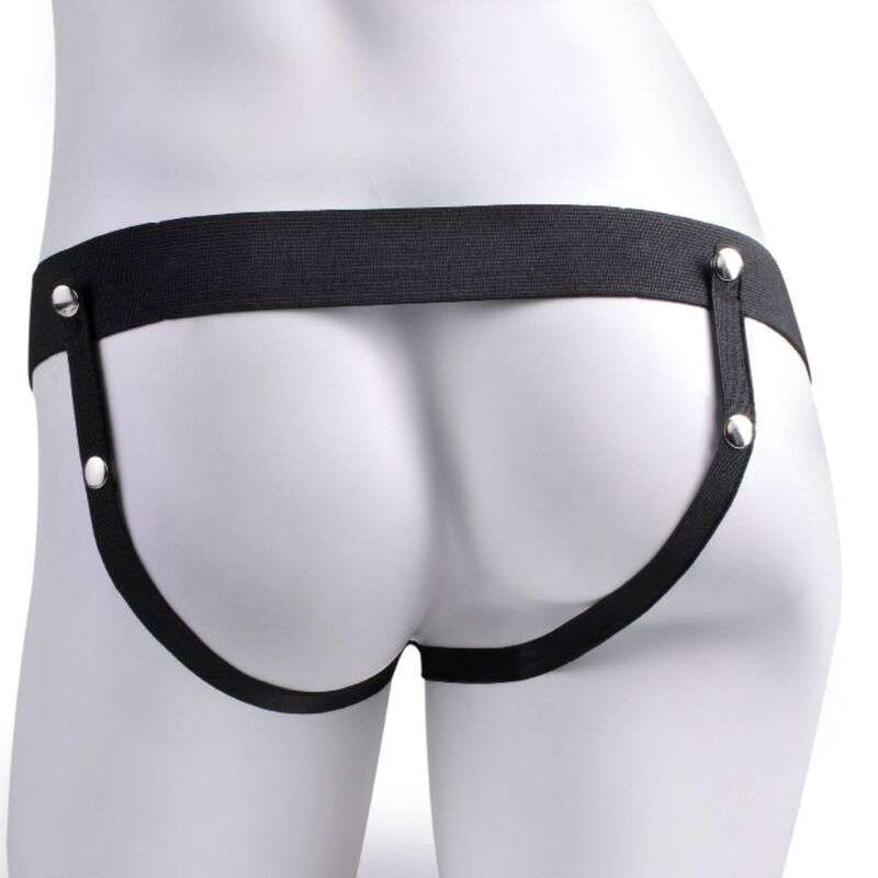 FETISH FANTASY SERIES – HARNAIS RÉGLABLE PÉNIS RÉALISTE AVEC BALLES RECHARGEABLES ET VIBRATEUR 17,8 CM