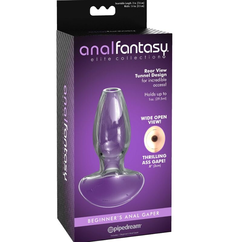 ANAL FANTASY ELITE COLLECTION – DILATATEUR ANAL GAPER POUR DÉBUTANTS CRISTAL TAILLE S