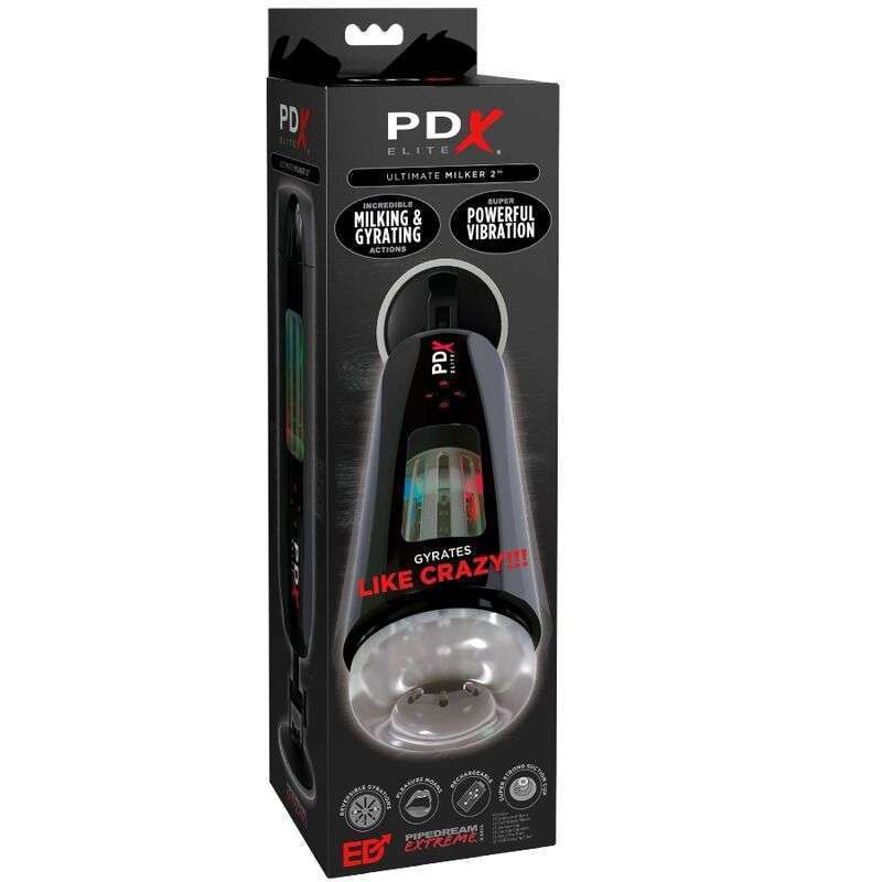 PDX ELITE – STROKER ULTIMATE MILKER 2 ROTATIF ET VIBRATEUR