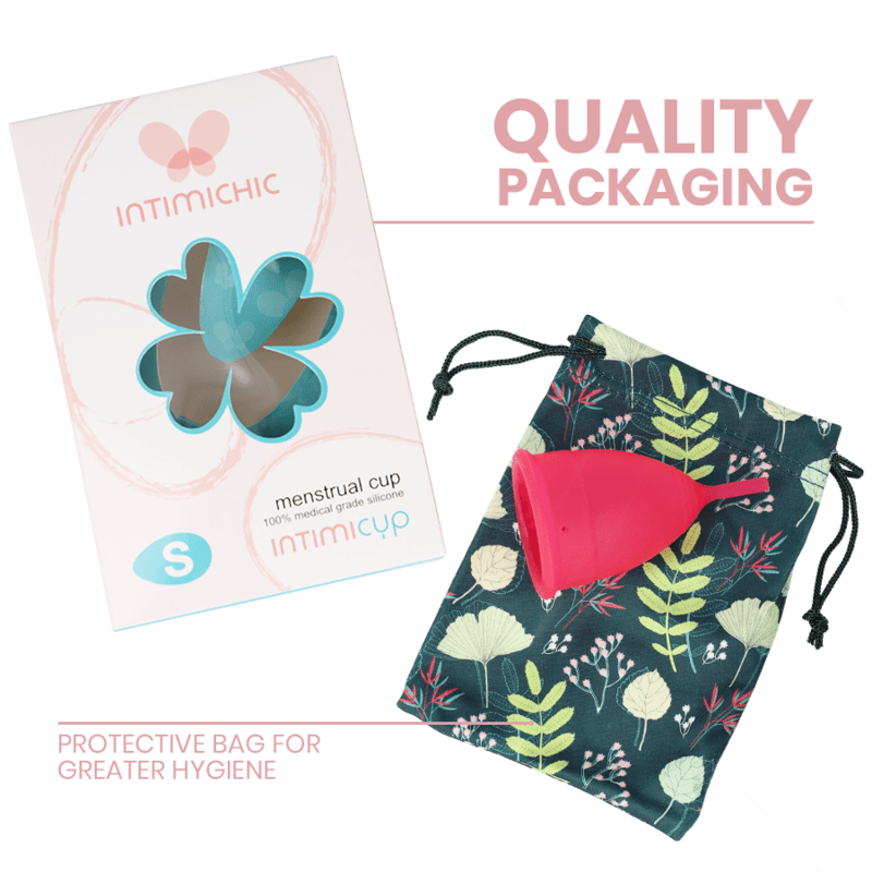 INTIMICHIC – COUPE MENSTRUELLE EN SILICONE MÉDICALE – TAILLE S