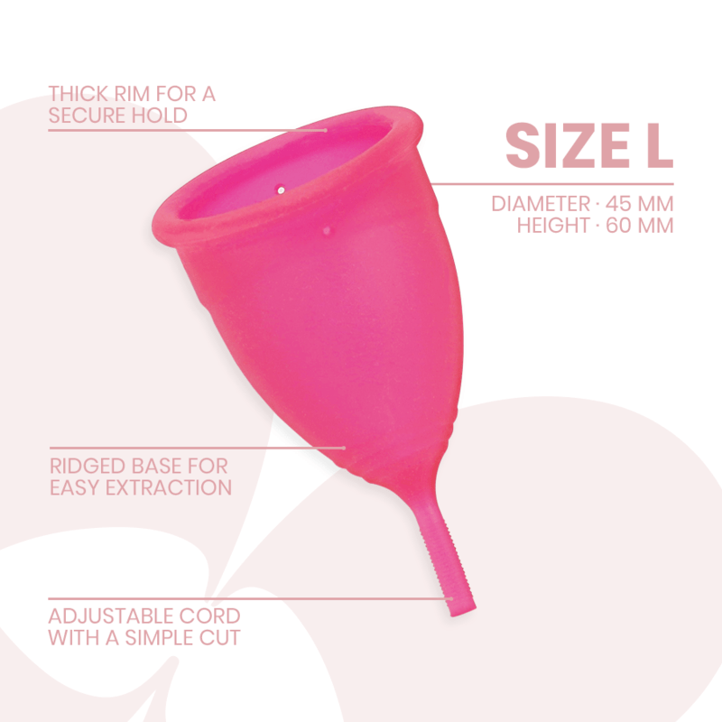 INTIMICHIC – COUPE MENSTRUELLE EN SILICONE MÉDICALE – TAILLE L