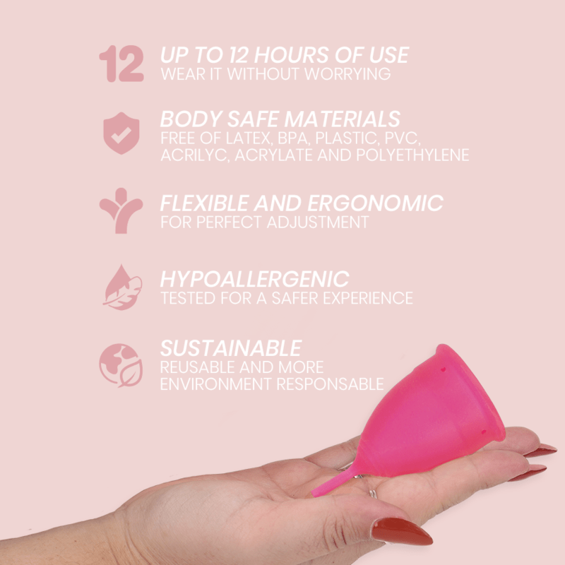INTIMICHIC – COUPE MENSTRUELLE EN SILICONE MÉDICALE – TAILLE L