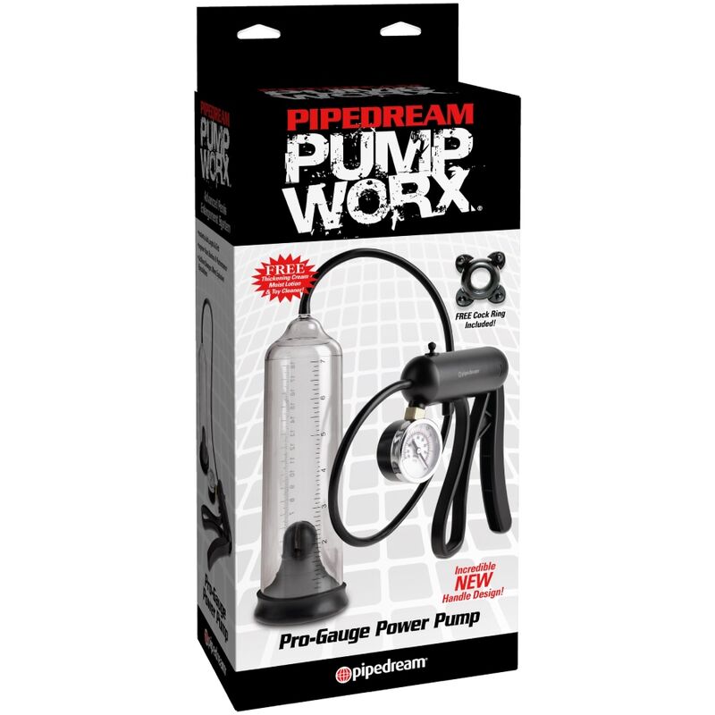 PUMP WORX – POMPE PUISSANTE PRO-GAUGE TRANSPARENTE