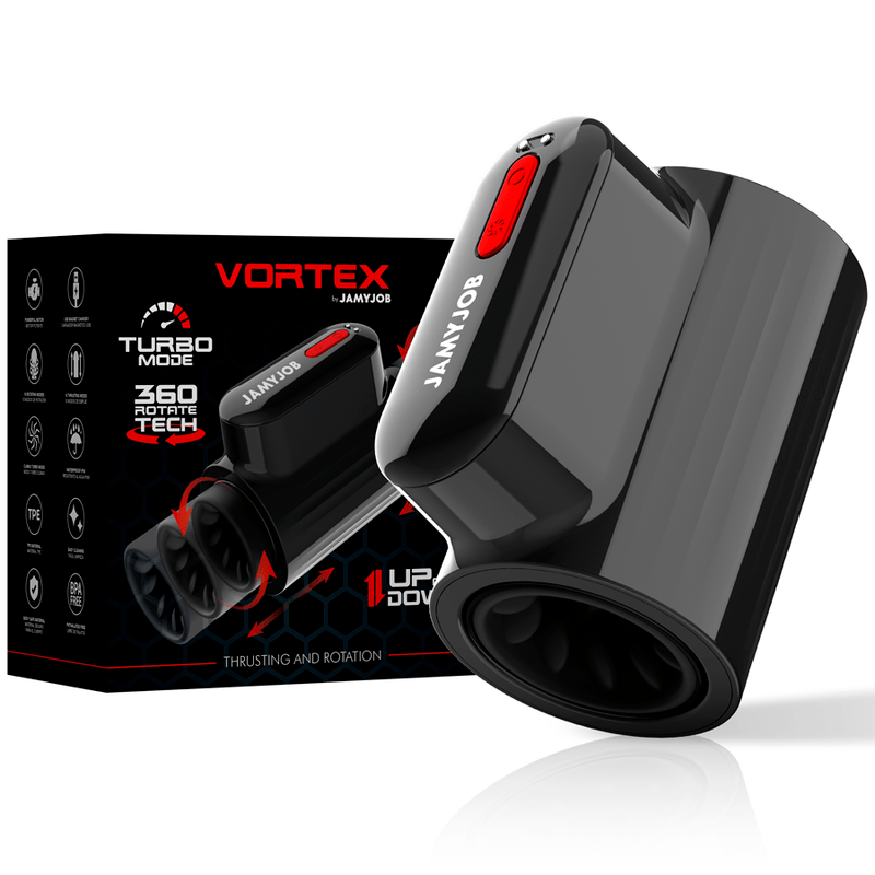 JAMYJOB – MASTURBATEUR  VORTEX ET ROTATION TECH TURBO MODE