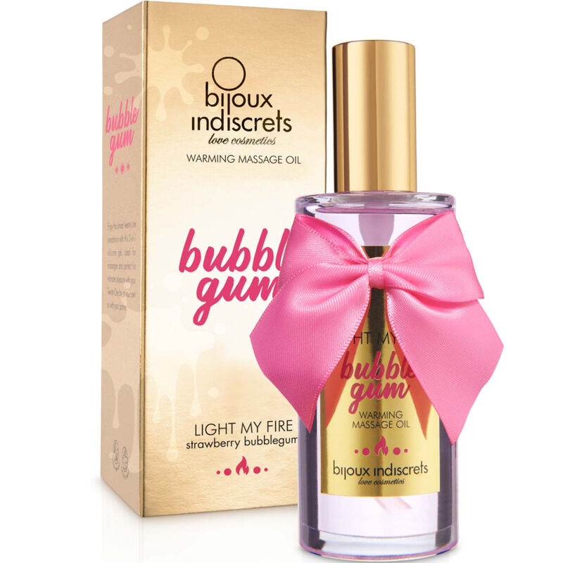 BIJOUX – INDISCRETS HUILE DE MASSAGE LIGHT MY FIRE EFFET CHALEUR SAVEUR GOMME
