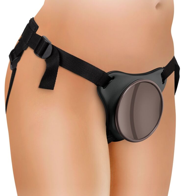 KING COCK – ELITE KIT HARNAIS RÉGLABLE DELUXE ANNEAU AVEC TESTICULES  GODE 20.3 CM