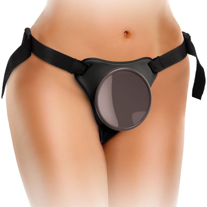 KING COCK – ELITE KIT HARNAIS RÉGLABLE DELUXE ANNEAU AVEC TESTICULES  GODE 20.3 CM