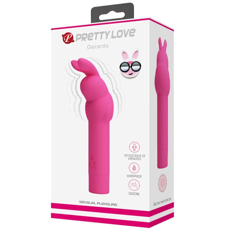 PRETTY LOVE – VIBRATEUR EN SILICONE GERARDO FUSCHIA RABBIT