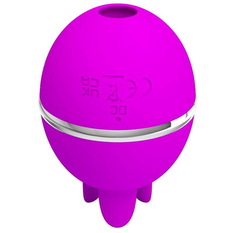 PRETTY LOVE – VIBRATEUR ROND EN SILICONE GEMINI BALL VIOLET