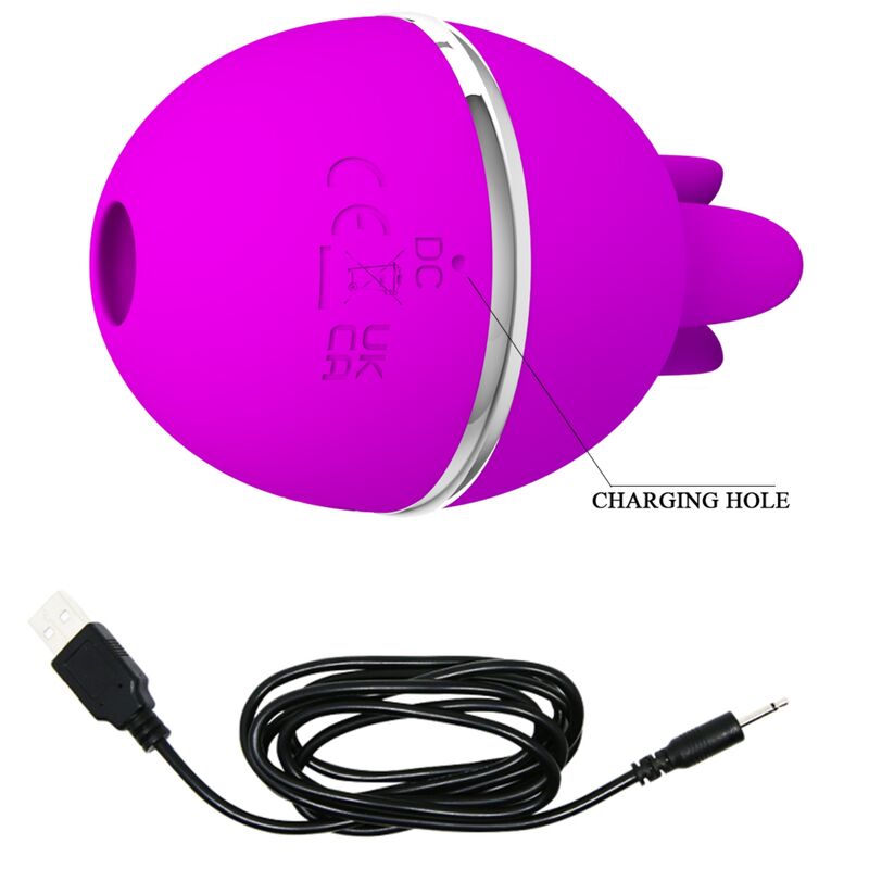 PRETTY LOVE – VIBRATEUR ROND EN SILICONE GEMINI BALL VIOLET