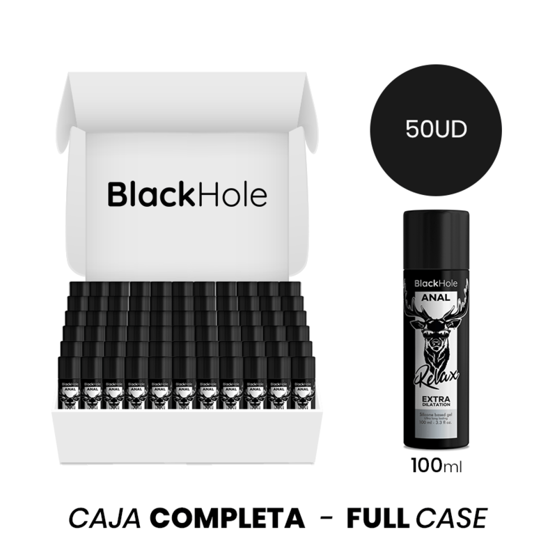 MOQ 50 – GEL BLACK HOLE À BASE DE SILICONE DILATATION ANALE 100 ML