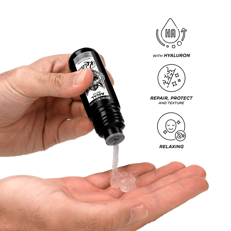 BLACK HOLE – RÉPARATION ANALE RELAX À BASE DEAU AVEC HYALURON 30 ML