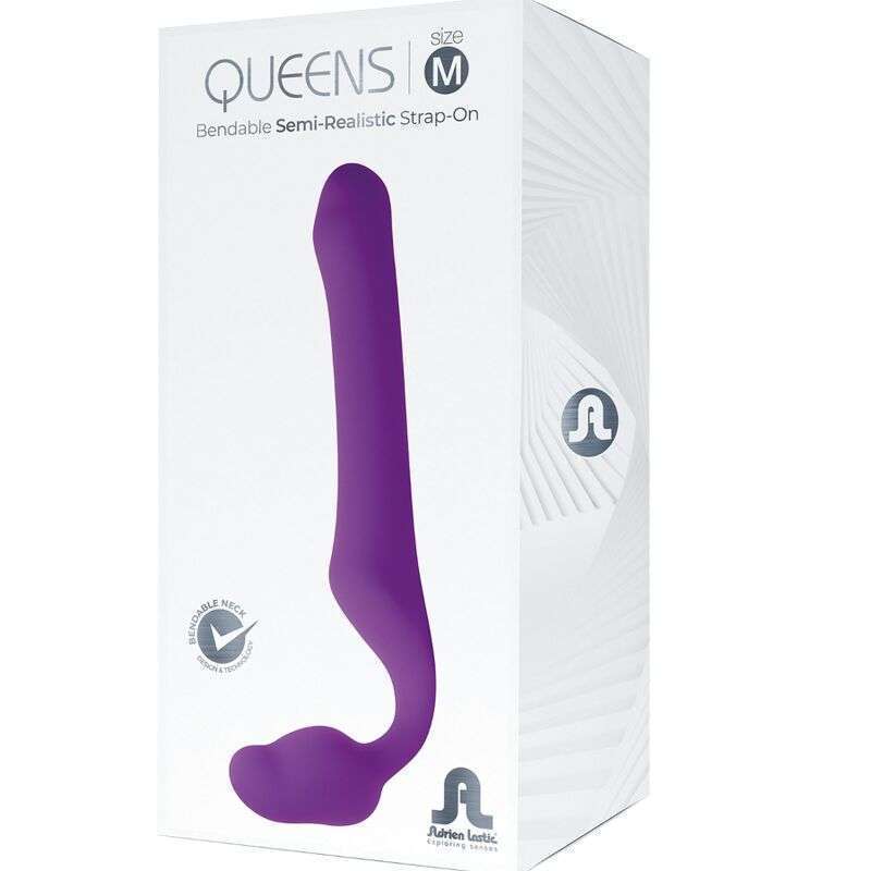 ADRIEN LASTIC – QUEENS STRAP-ON SOUPLE VIOLET TAILLE M