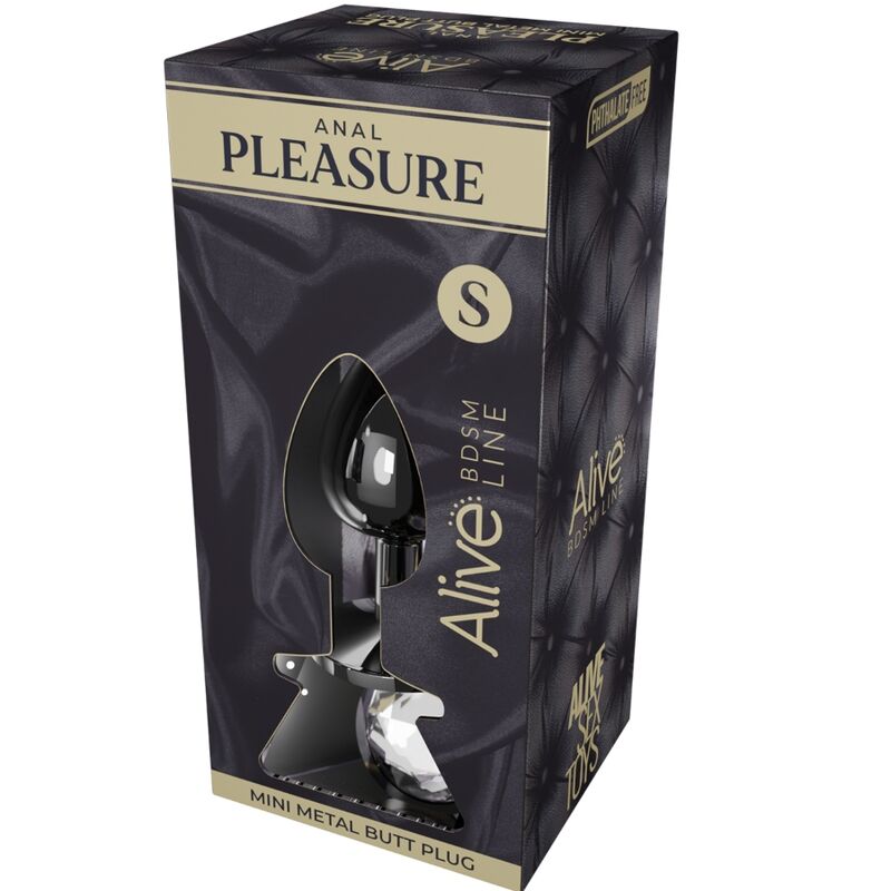 ALIVE – MINI PLUG DE PLAISIR ANAL MÉTAL BLANC TAILLE S