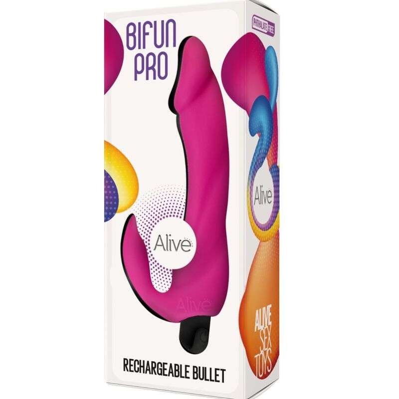 ALIVE – GODE VIBRATEUR BIFUN PRO ROSE 14,9 CM