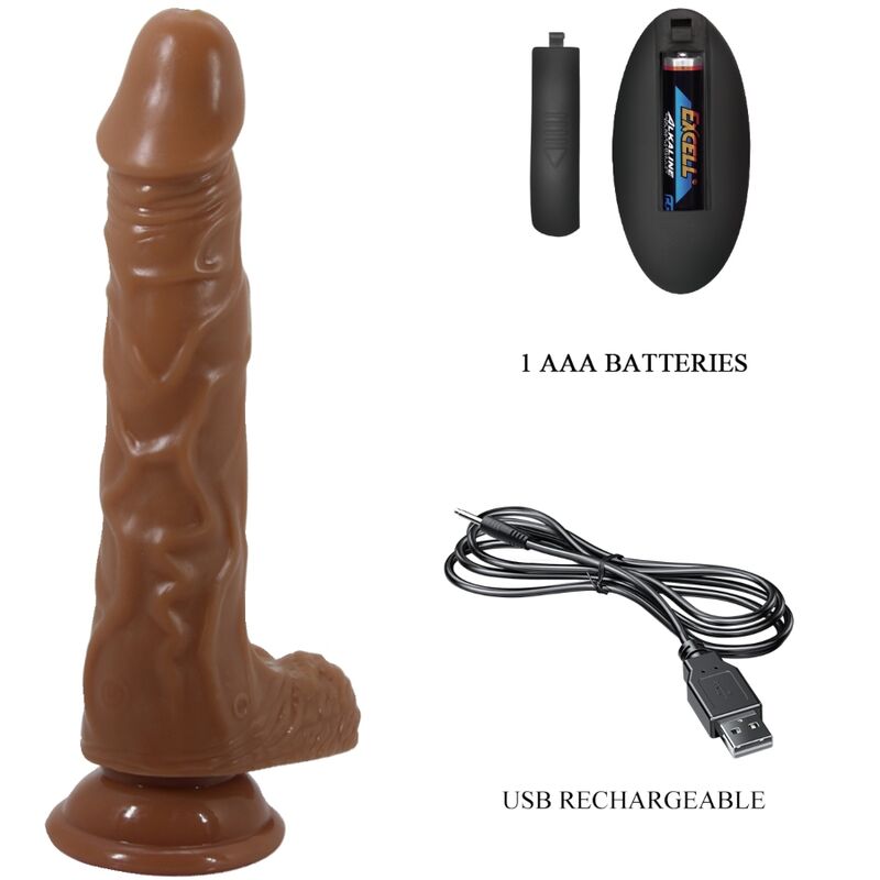 BAILE – BODACH VIBRATEUR RÉALISTE AVEC VENTOUSE TÉLÉCOMMANDE