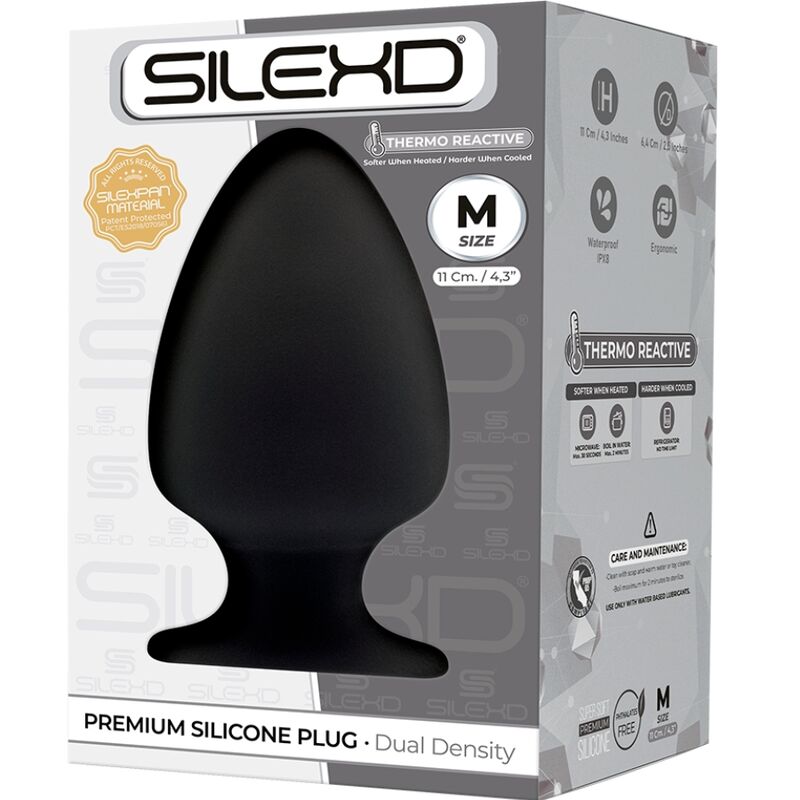 SILEXD – PLUG ANAL MODÈLE 1 PREMIUM SILEXPAN SILICONE PREMIUM THERMOREACTIF TAILLE M