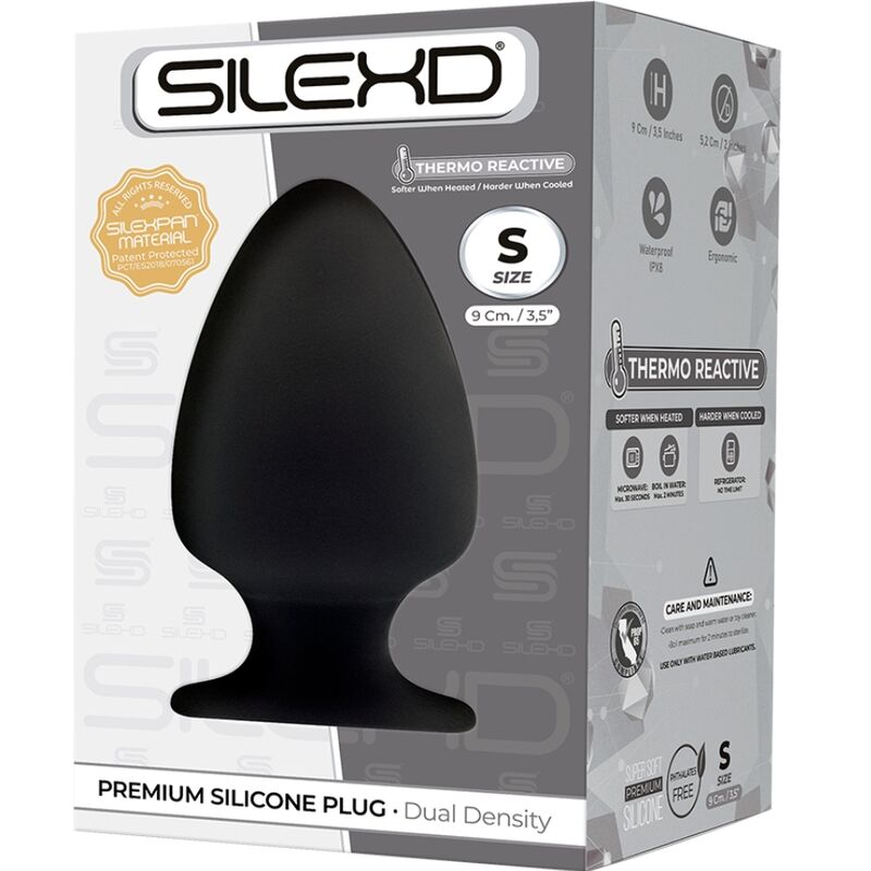 SILEXD – PLUG ANAL MODÈLE 1 PREMIUM SILEXPAN SILICONE PREMIUM THERMOREACTIF TAILLE S