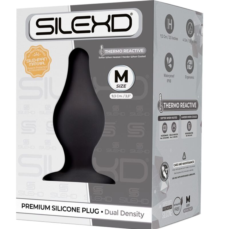 SILEXD – PLUG ANAL MODÈLE 2 PREMIUM SILEXPAN SILICONE PREMIUM THERMOREACTIF TAILLE M
