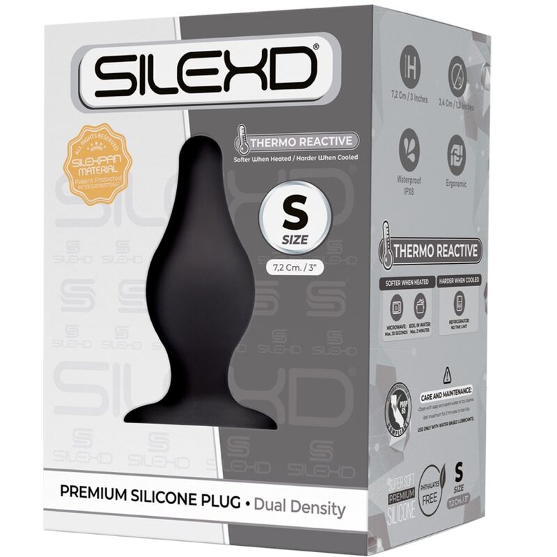 SILEXD – PLUG ANAL MODÈLE 2 PREMIUM SILEXPAN SILICONE PREMIUM THERMOREACTIF TAILLE S