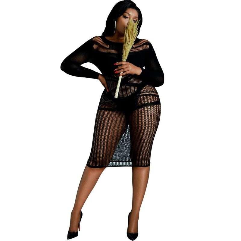 MOONLIGHT – ROBE MODÈLE 3 NOIRE GRANDE TAILLE