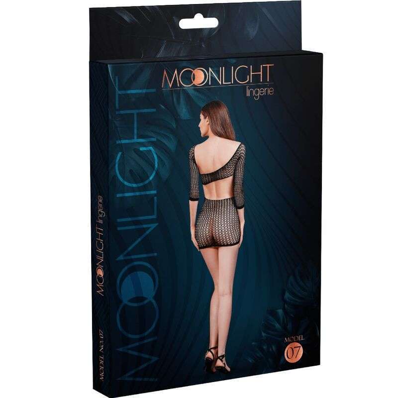 MOONLIGHT – ROBE EN FILET MODÈLE 7 NOIR TAILLE UNIQUE