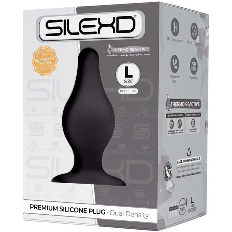 SILEXD – PLUG ANAL MODÈLE 2 PREMIUM SILEXPAN SILICONE PREMIUM THERMOREACTIF TAILLE L