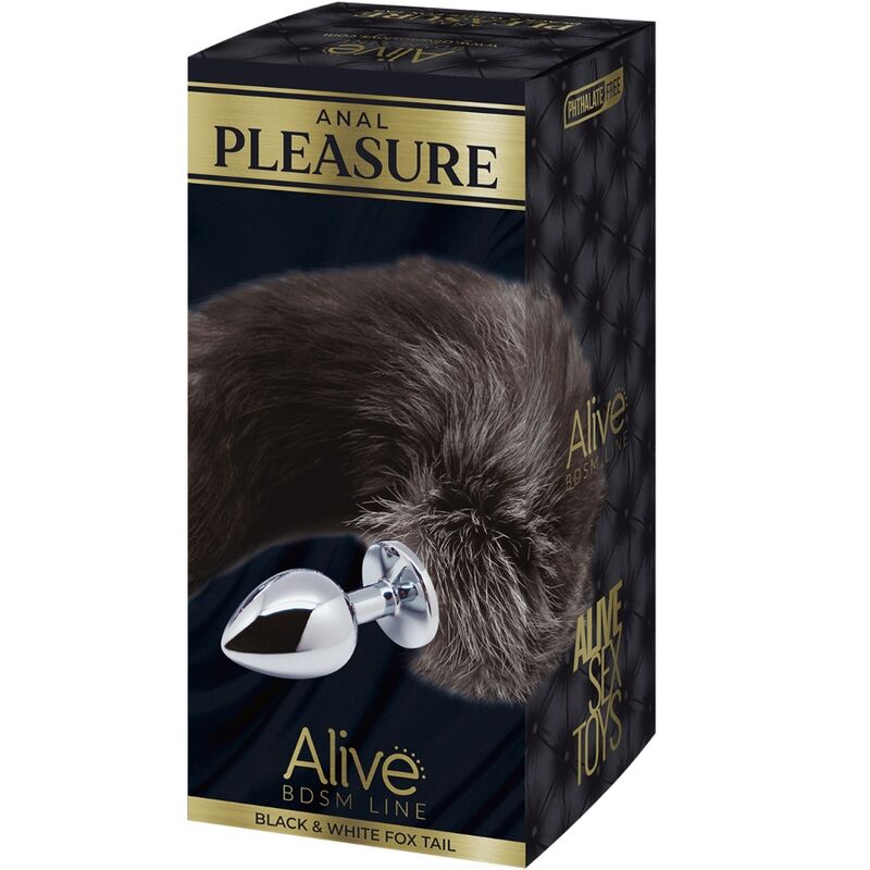ALIVE – PLUG DE PLAISIR ANAL QUEUE DE RENARD EN MÉTAL TAILLE M
