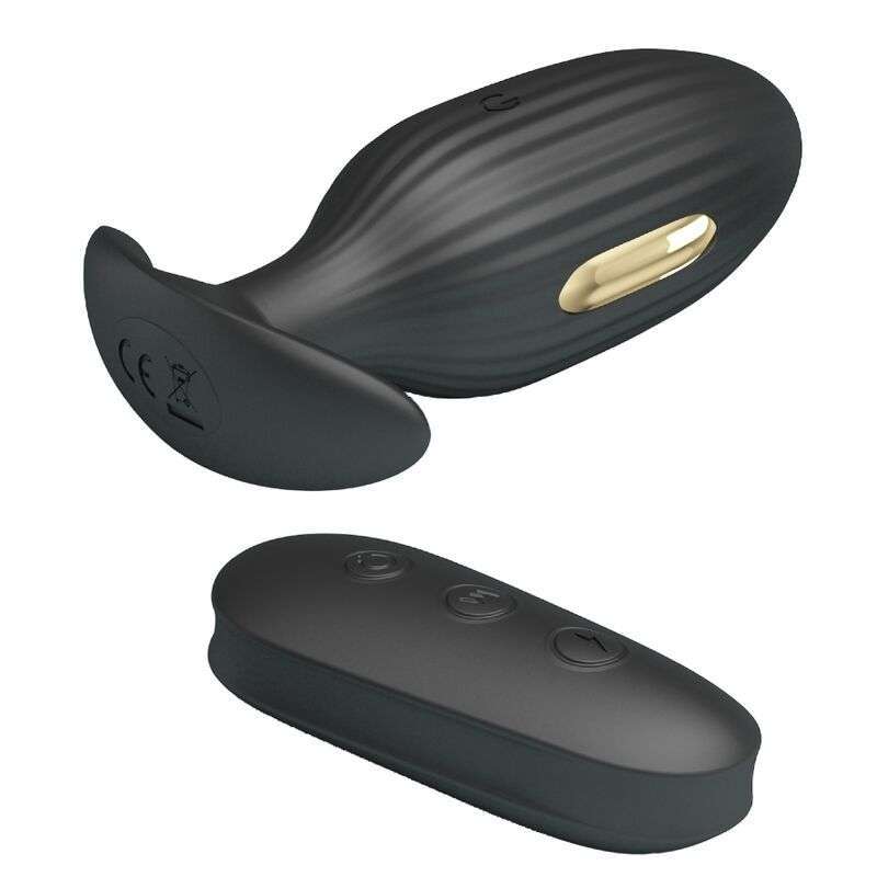 PRETTY LOVE – VIBRATEUR ANAL RECHARGEABLE KELLY PLUG NOIR