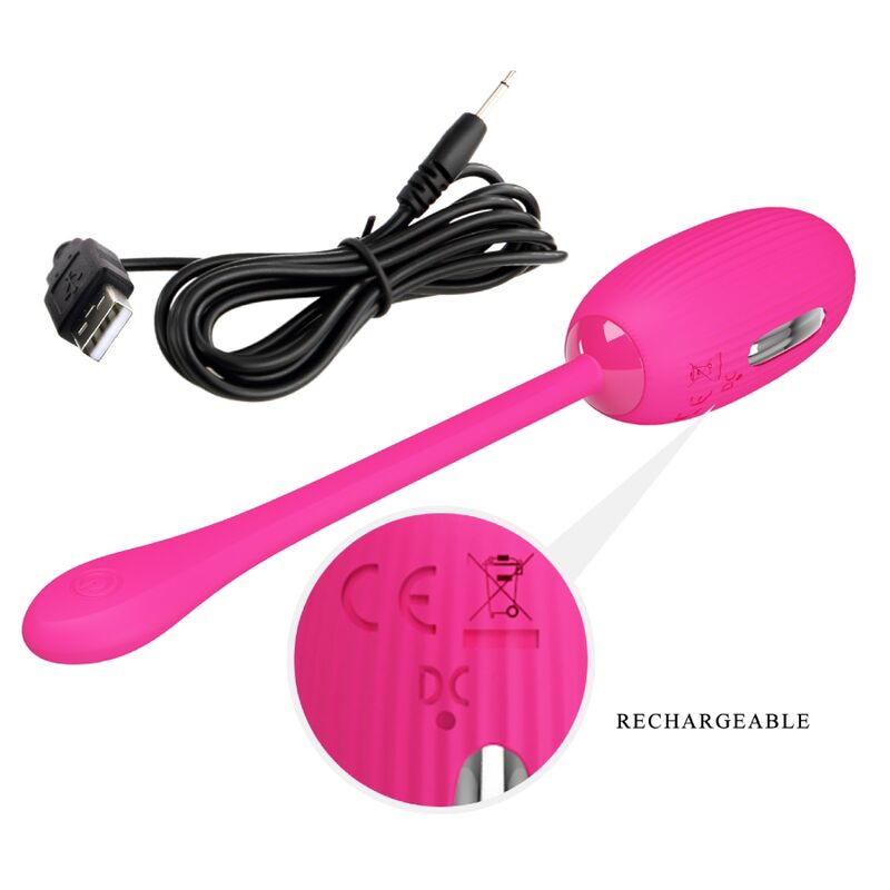 PRETTY LOVE – OEUF VIBRANT RECHARGEABLE DOREEN MAGENTA TÉLÉCOMMANDE