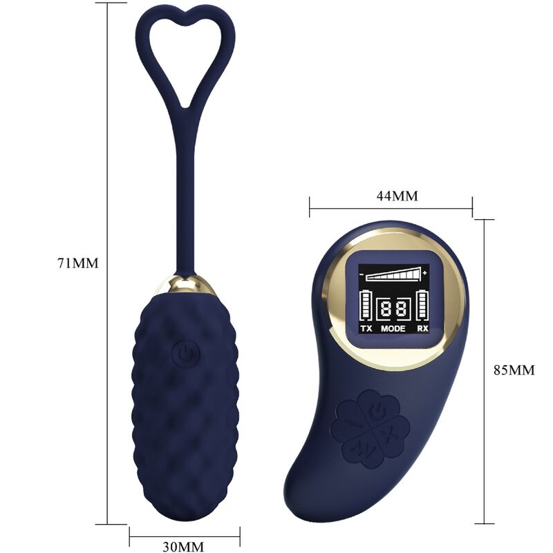 PRETTY LOVE – OEUF VIBRANT AVEC TÉLÉCOMMANDE VIVIAN BLUE