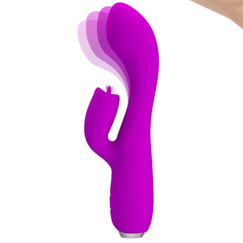 PRETTY LOVE – VIBRATEUR LAPIN RECHARGEABLE GLORIA IMPERMÉABLE VIOLET