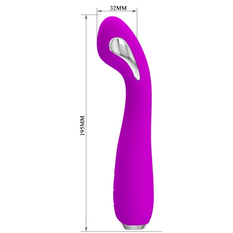 PRETTY LOVE – VIBRATEUR ÉLECTROCHOC RECHARGEABLE HECTOR-IMPERMÉABLE VIOLET