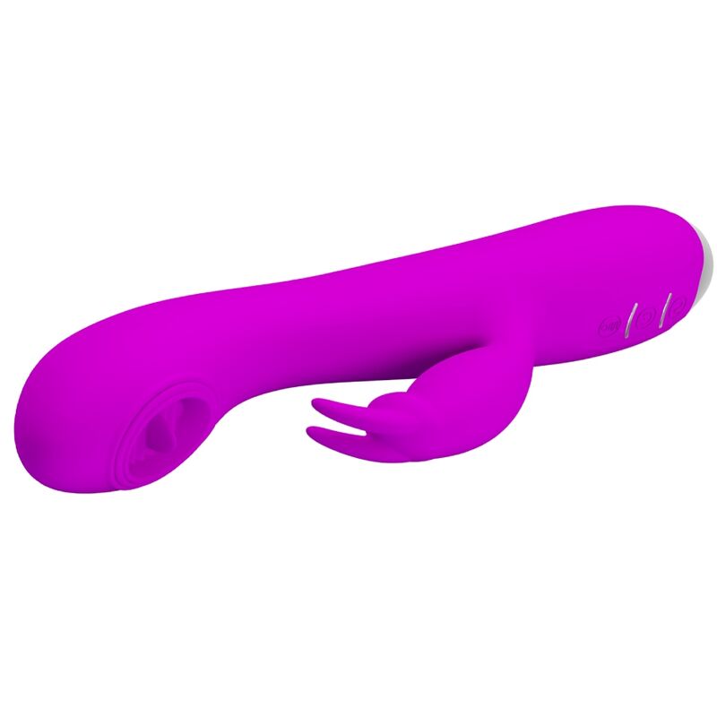 PRETTY LOVE – VIBRATEUR RECHARGEABLE RACHEL AVEC ONDES STIMULANTES VIOLET