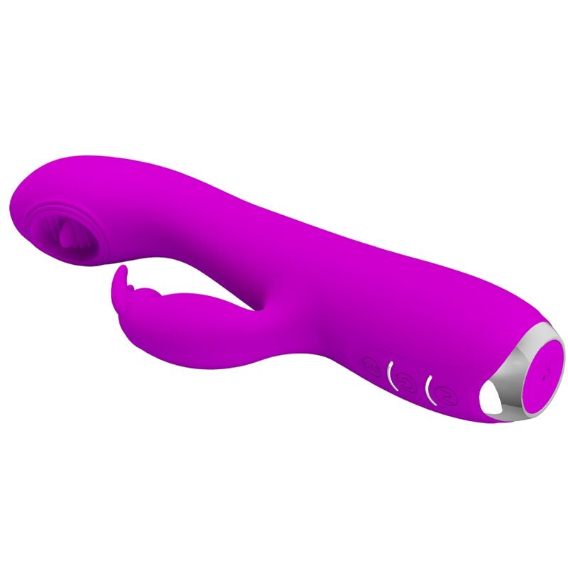 PRETTY LOVE – VIBRATEUR RECHARGEABLE RACHEL AVEC ONDES STIMULANTES VIOLET