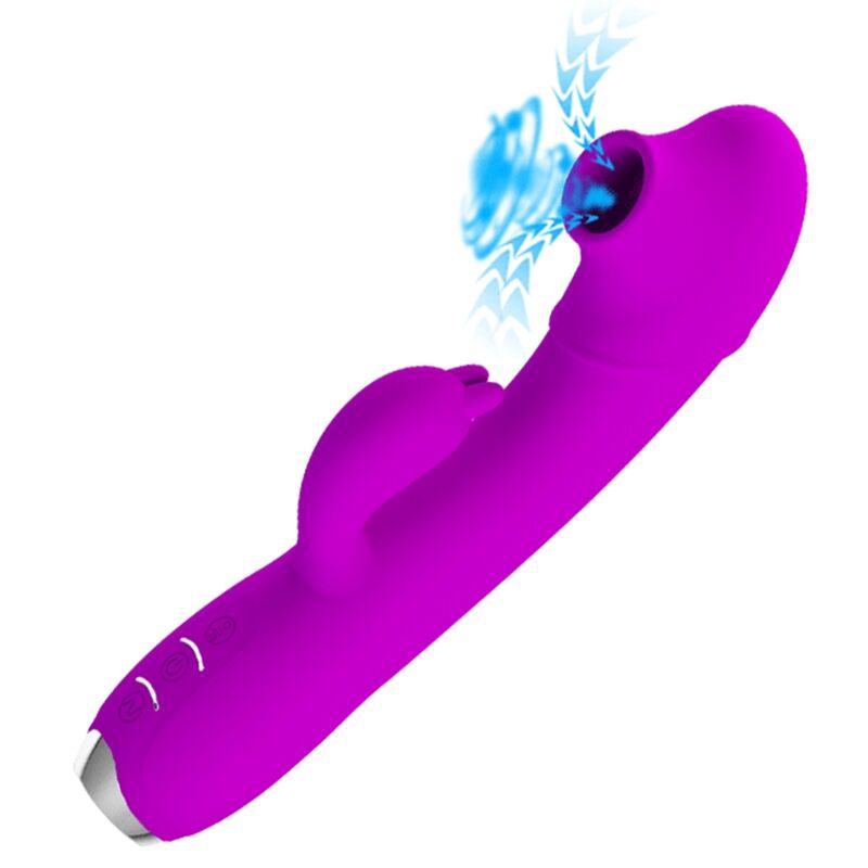 PRETTY LOVE – VIBRATEUR REGINA – ONDES STIMULANTES RECHARGEABLES VIOLET