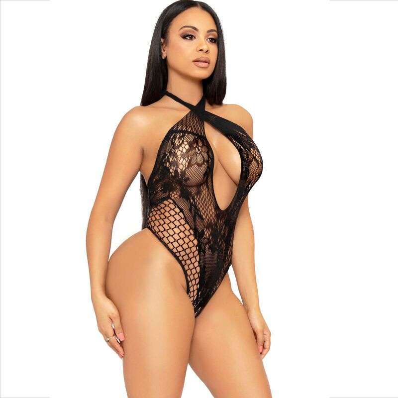 LEG AVENUE – LICOL TEDDY AVEC DENTELLE NOIR