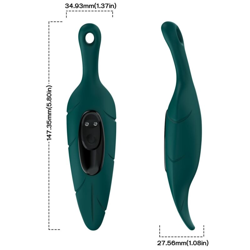 ARMONY – STIMULATEUR  VIBRATEUR VERT FEUILLE