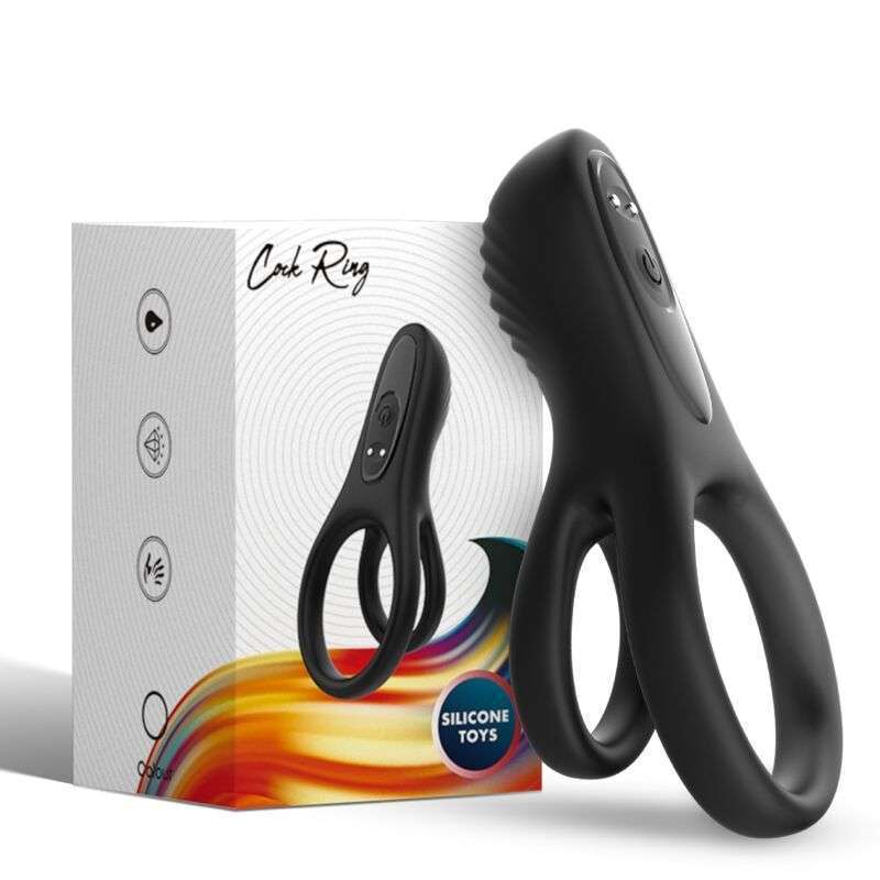 ARMONY – VIBRATEUR DOUBLE ANNEAU NOIR