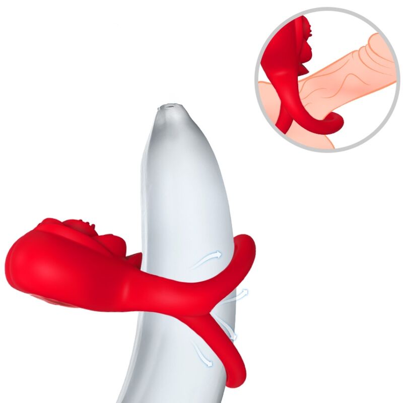 ARMONY – ANNEAU VIBRATEUR COEUR ROUGE