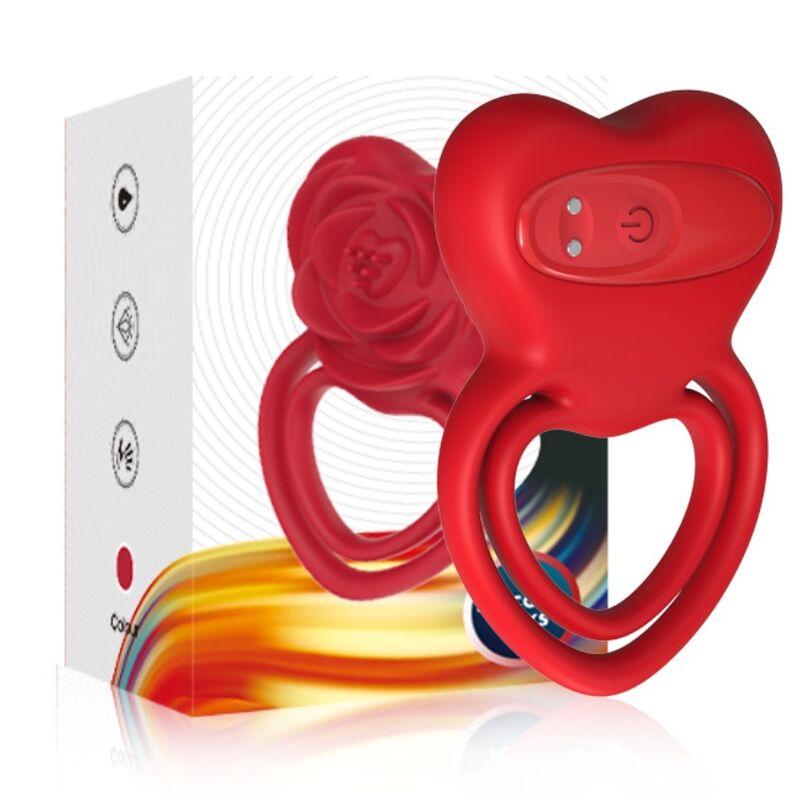 ARMONY – ANNEAU VIBRATEUR COEUR ROUGE